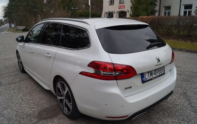 Peugeot 308 cena 69900 przebieg: 164000, rok produkcji 2017 z Warszawa małe 667